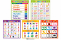 Educational Learning Posters Set | 5 Classroom & Homeschool Charts | Preschool, ABA & Early Learning