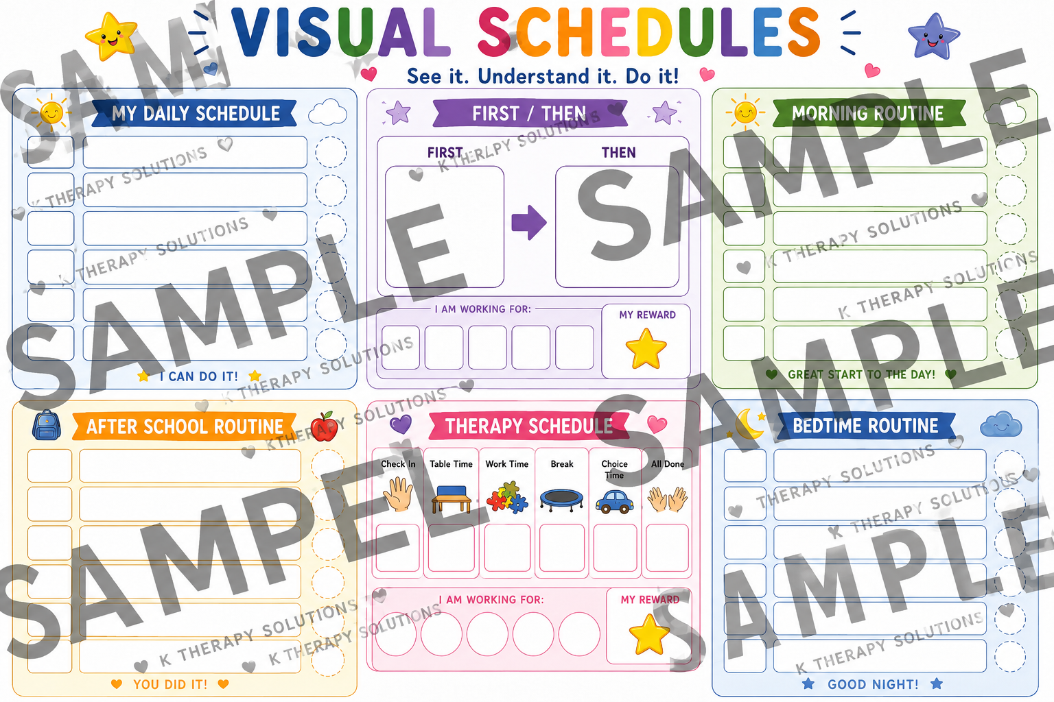 Visual Schedules.