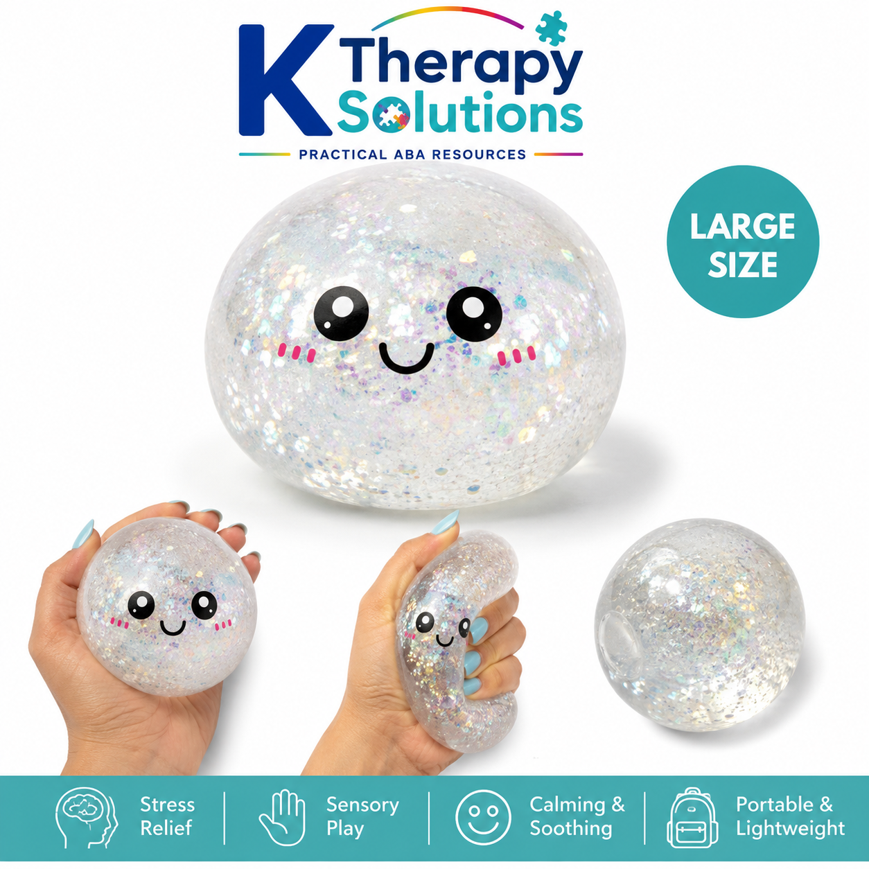 Large Glitter Sensory Stress Ball